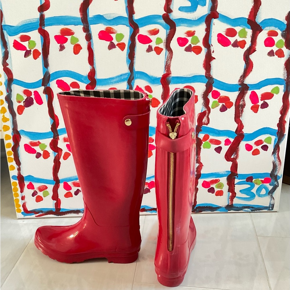 Banana Republic Polished Red Taliah Rain boots